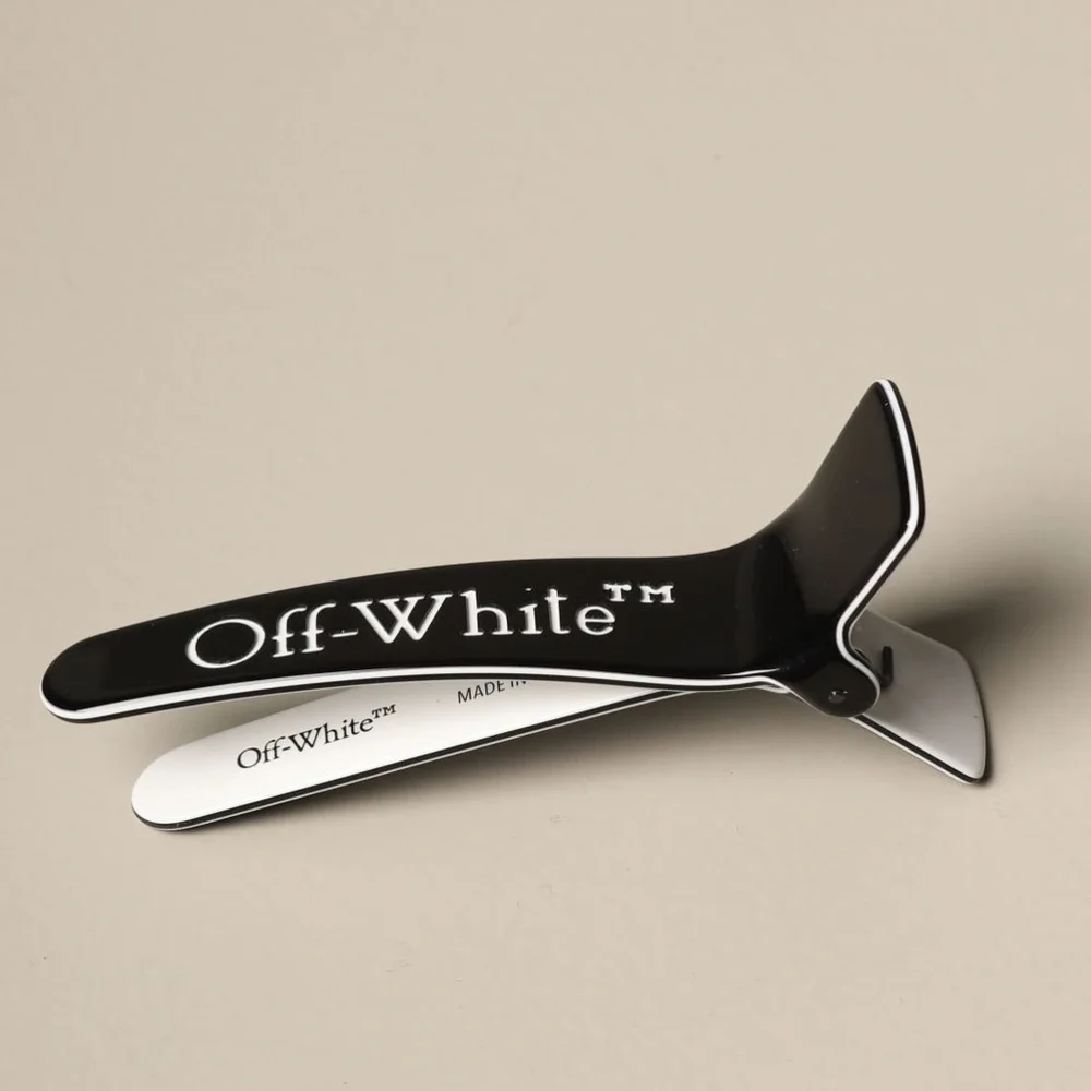 OFF-WHITE™ Logo-print acetate hair clip
